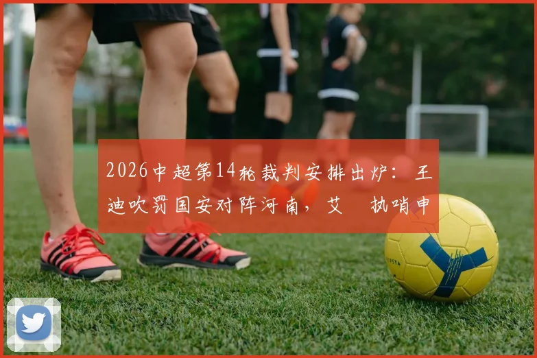 2026中超第14轮裁判安排出炉:王迪吹罚国安对阵河南,艾堃执哨申花迎战深圳